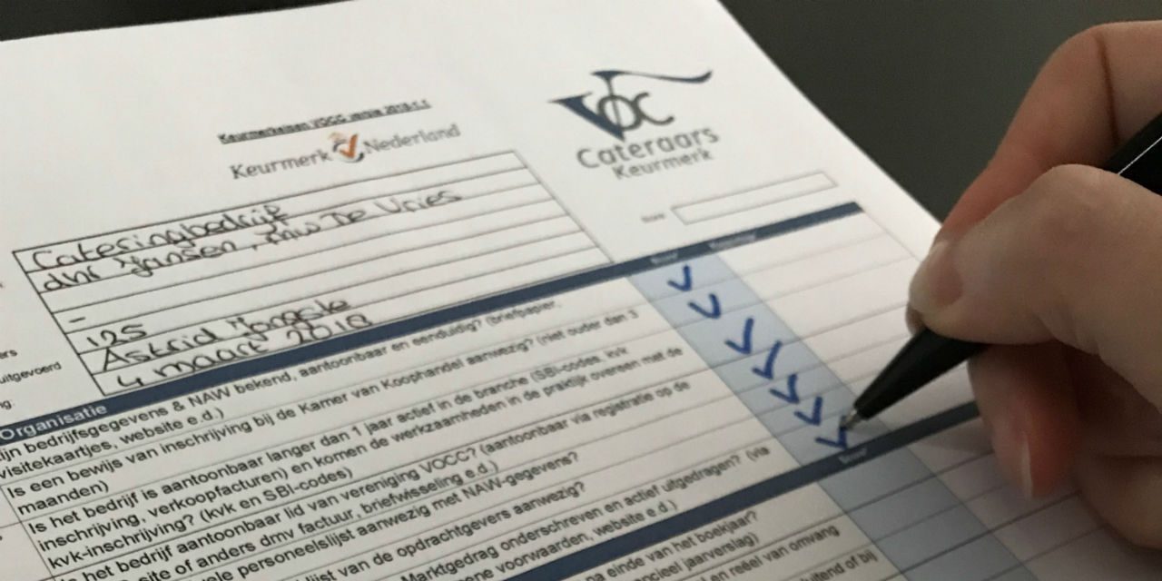 VOCC keurmerk checklist